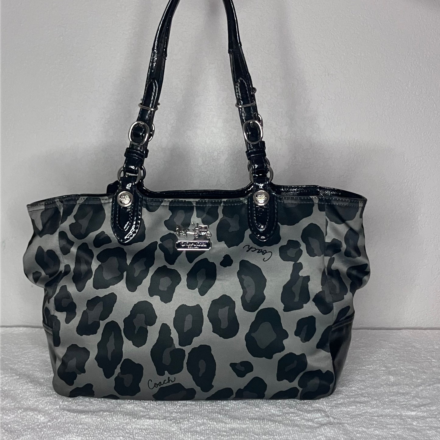 Coach Ocelot Leopard Print Tote Shoulder