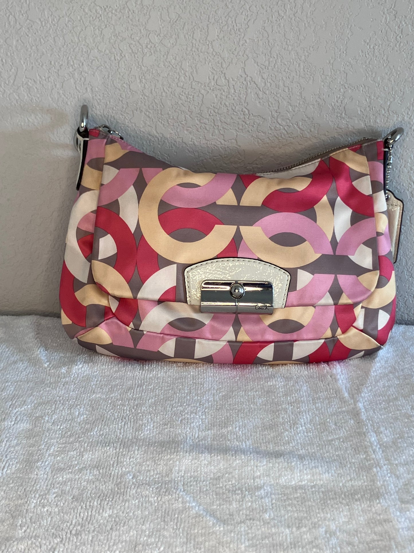 Coach Kristin Chain Link Satin Shoulder