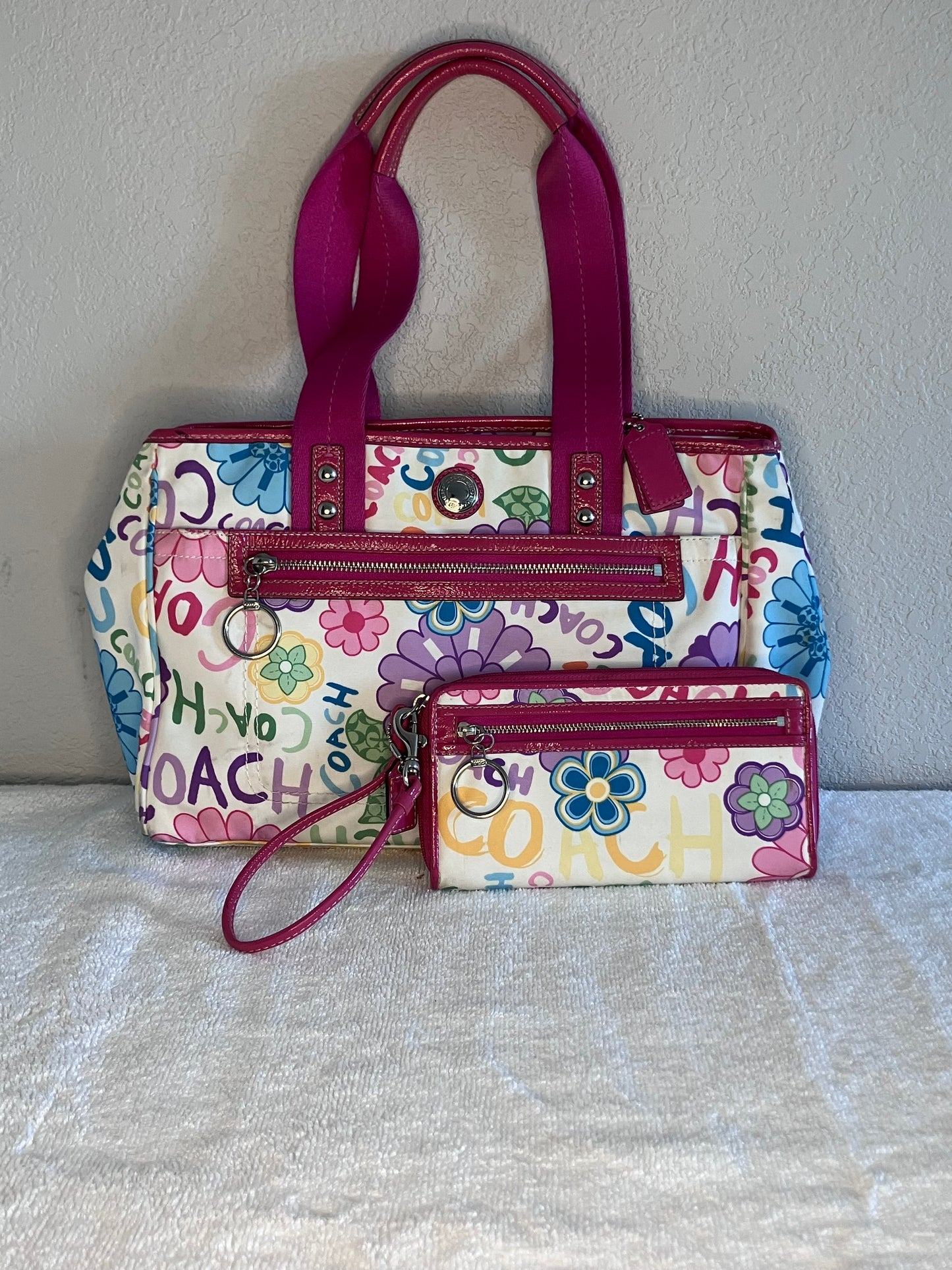Coach Poppy Daisey Multicolor with Wallet