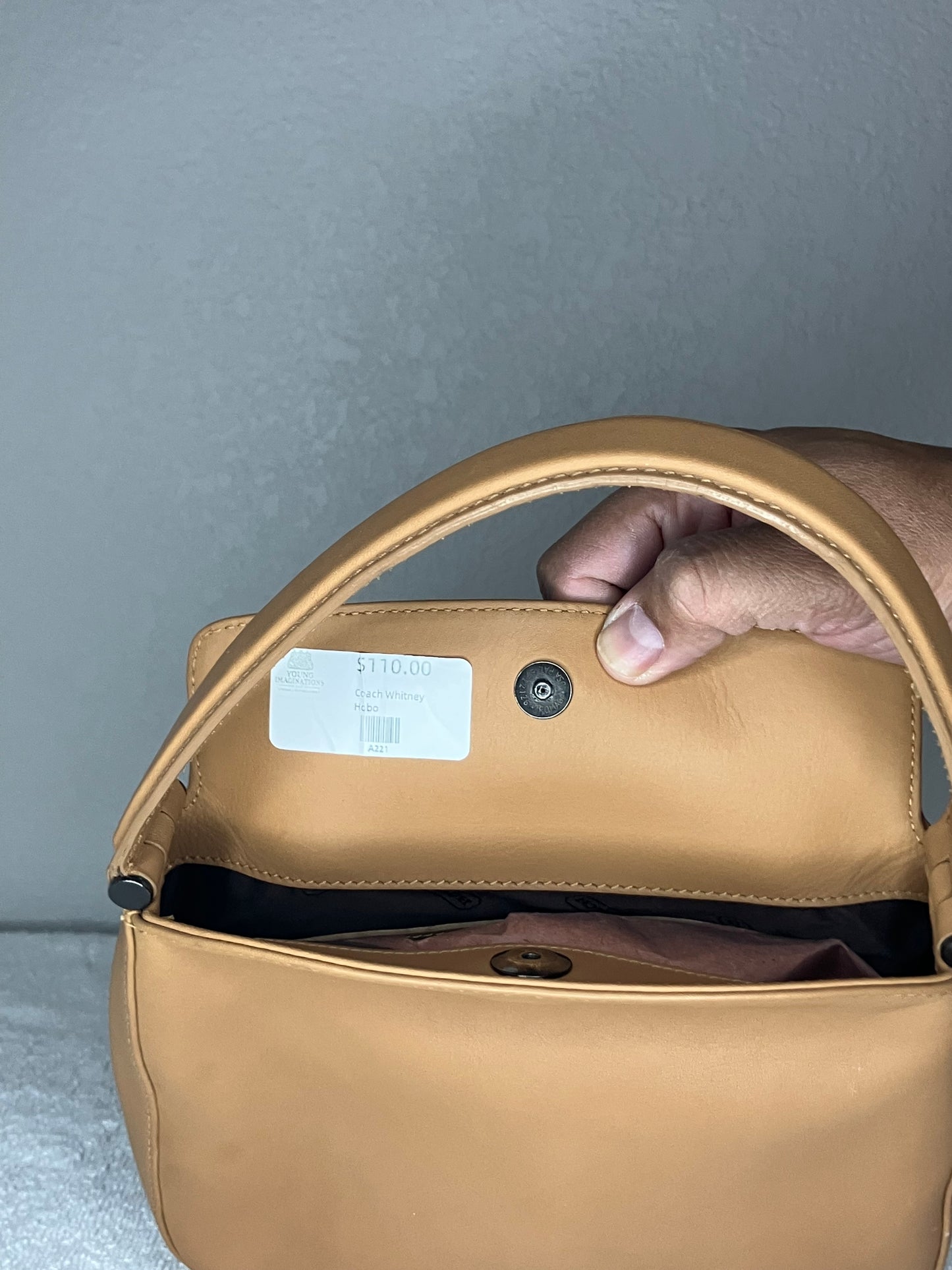 Rare Coach Tan Vintage Mini Whitney Hobo Purse