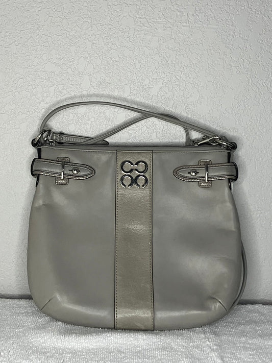 Coach Colette Crossbody Bag in Gray Leather.