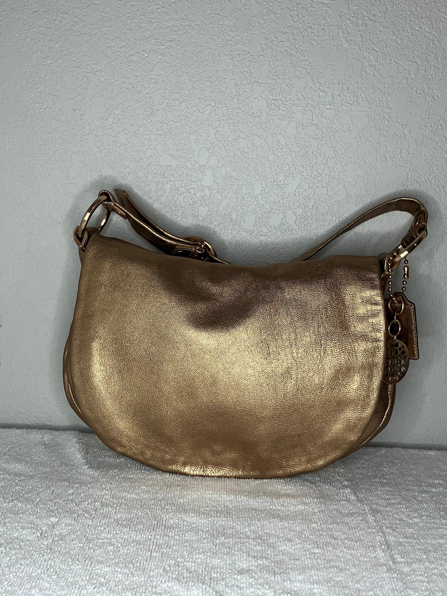 Coach Ali Hobo bag in Metallic Gold Leather