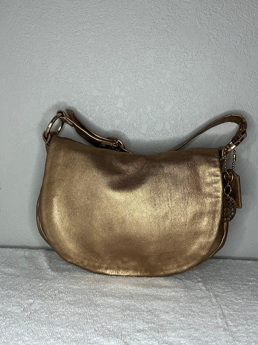 Coach Ali Hobo bag in Metallic Gold Leather